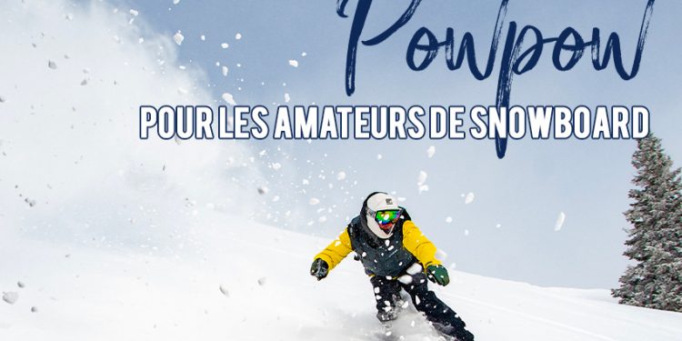 Homme qui fait du snowboard