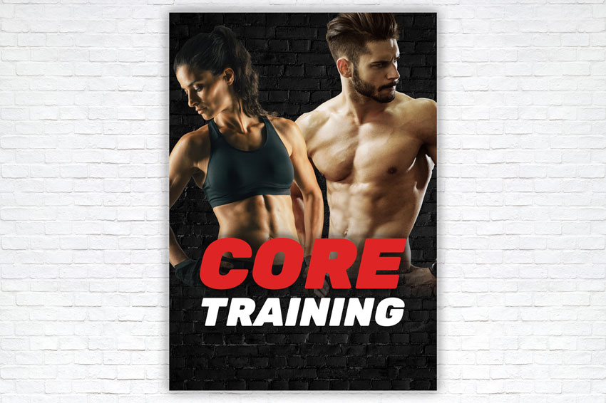 Affiche du programme core training.